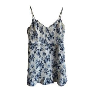 Abercrombie & Fitch Smocked Floral‎ Tiered Mini Dress - Size XL